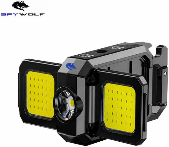 Spywolf Mini Ultra Strong LED Waterproof Multifunctional COB Rechargeable Flashlight Type-C Port 3pcs TC-560