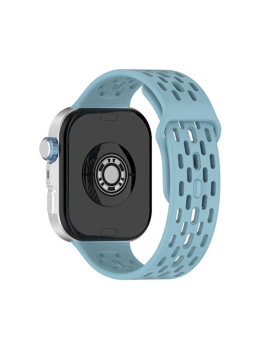 Силиконов калъф-каишка в светлосин цвят за Huawei Watch Fit 3 / 4 / 5 / 4 Pro / 5 Pro Силиконов калъф-каишка в светлосин цвят за Huawei Watch Fit 3 / 4 / 5 / 4 Pro / 5 Pro