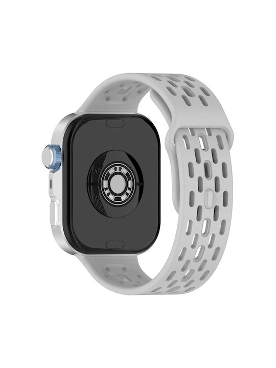 Луράκι Калъф от Силикон в Сив Цвят за Huawei Watch Fit 3 / 4 / 5 / 4 Pro / 5 Pro Луράκι Калъф от Силикон в Сив Цвят за Huawei Watch Fit 3 / 4 / 5 / 4 Pro / 5 Pro