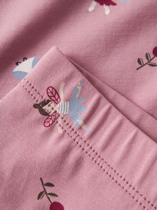 Kids Set with Leggings Winter 2 Pieces Pink