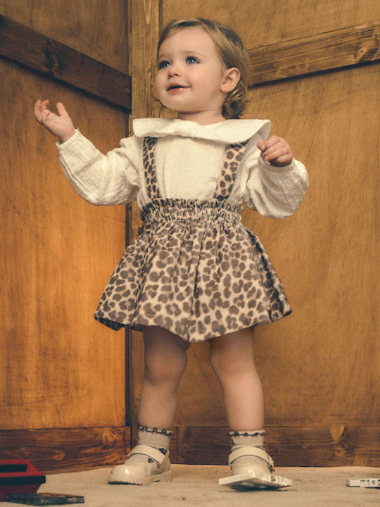Kids Set with Skirt Summer 2 Pieces Tabac Brown