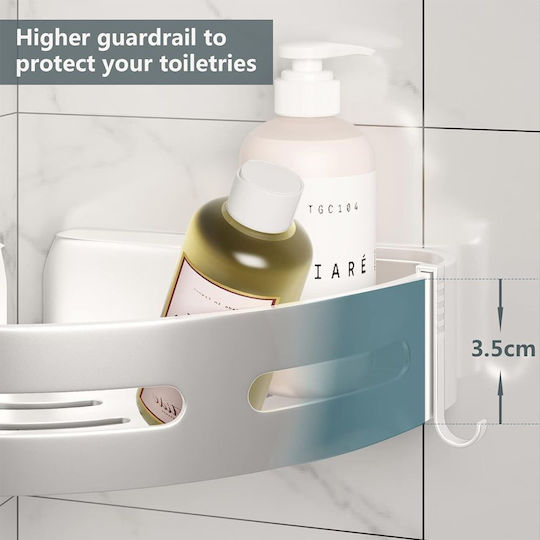 Shelf Udear * 8865-29 Wall Mounted Bathroom Shelf with 4 Shelves 30x13x4.5cm Silver