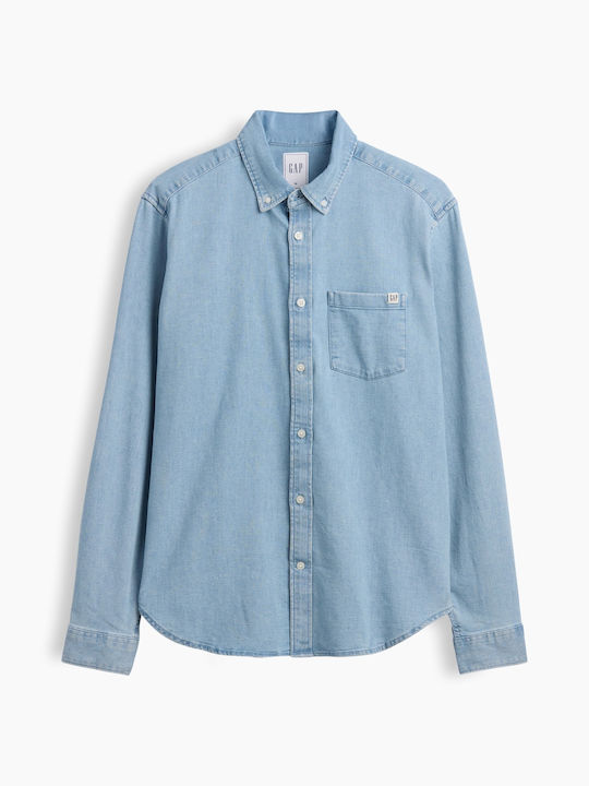 Μακρυμάνικo Τζιν Πουκάμισο Medium Wash
