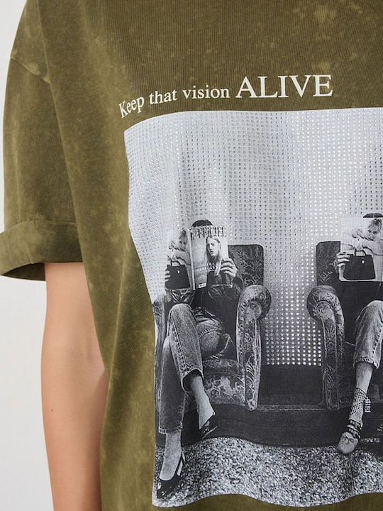 Women's T-shirt Khaki