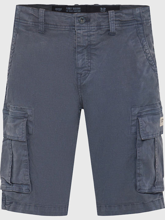 Funky Buddha Herren Cargo-Shorts Blau Funky Buddha Herren Cargo-Shorts Blau