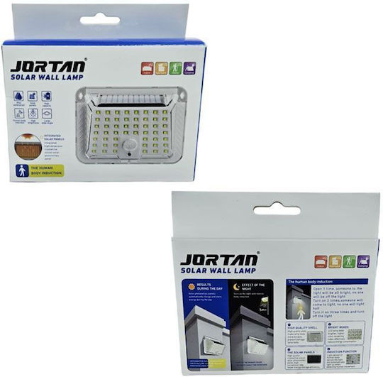 Jortan Wall Mounted Solar Light with Motion Sensor and Photocell IP65 14.5x13.5cm