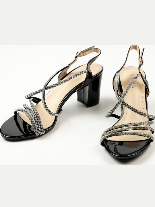 Sandals with Strass Black