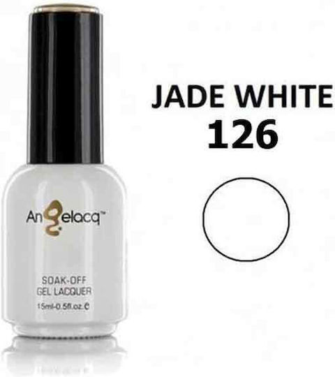 Angelacq Gel Nagellack Jade Weiß 15ml