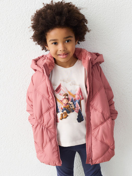 Kids Bomber Short Pink Soft