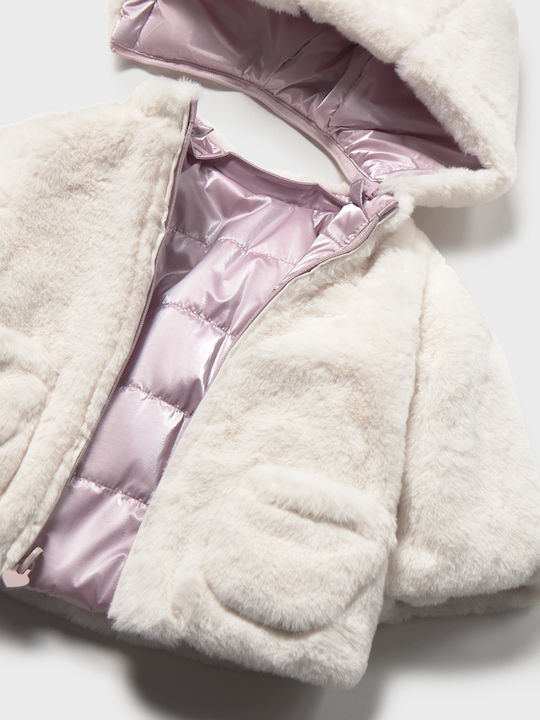 Kinderjacken & Winterjacken Casual Kurze Beidseitig mit Futter & Kapuzen- Lila