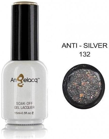 Angelacq Gel Nagellack Anti - Silber 132 15ml