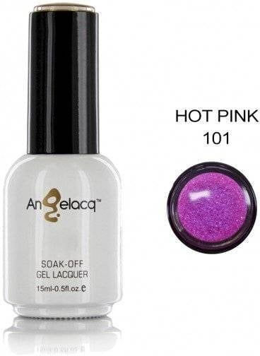 Angelacq Ημιμόνιμο Βερνίκι Νυχιών Hot Pink 101 15ml