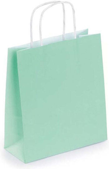 Paper Gift Bag Turquoise 22x12x27cm