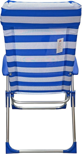 Mega Bazaar Mega Bazaar Strandstühle Aluminium Weiß 57.5x61x112cm