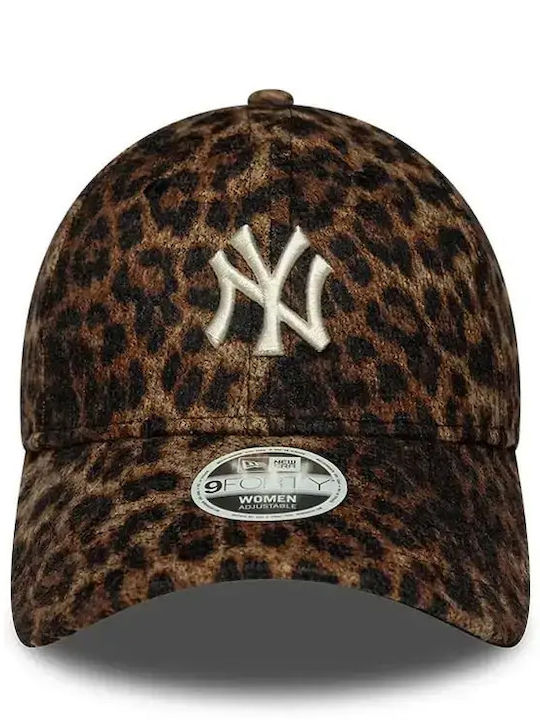 New Era New York Yankees Damen MLB Cosy Leopard 9forty Verstellbare Kappe Polyester Braune