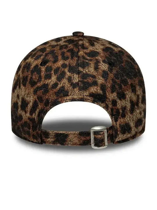 New Era New York Yankees Women's Mlb Cosy Leopard 9Forty Adjustable Cap Women's Cap Polyester Brown 60915734