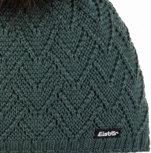 Lux Pom Pom Beanie Căciulă Tricotată Pentru Femei Verde