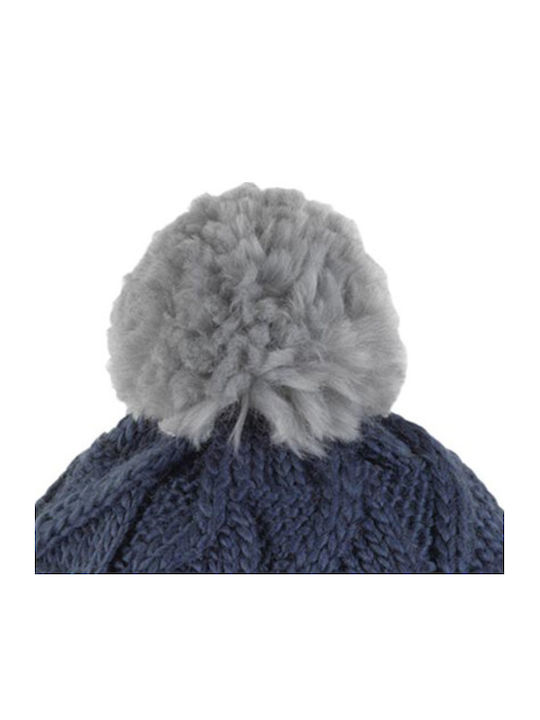 Beanie Women's Knitted Beanie in Grey Colour