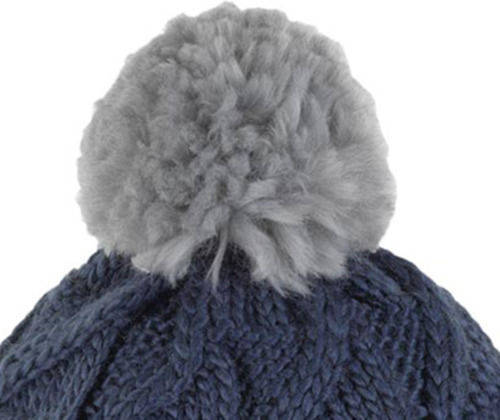 Beanie Γυναικείος Σκούφος Πλεκτός σε Γκρι χρώμα