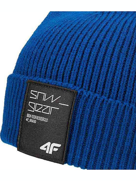 Men's Knitted Beanie in Blue Colour