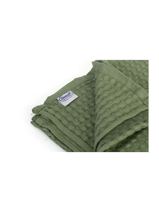 Dimcol Κουβέρτα Πικέ Υπέρδιπλη 255x270εκ. Olive