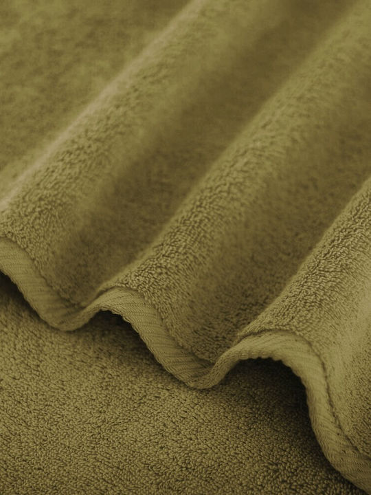 Zwoltex 50x100cm Khaki Badetuch Gewicht 500gr/m²