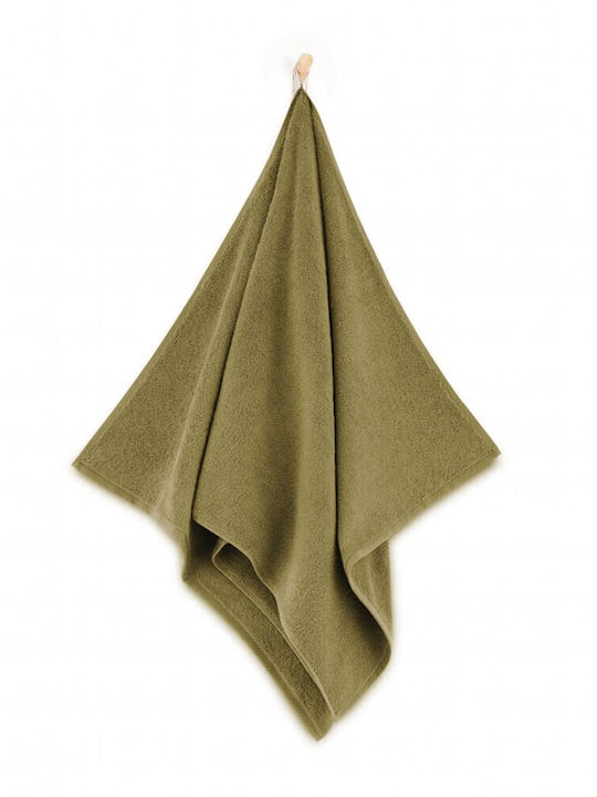 Zwoltex 50x100cm Khaki Badetuch Gewicht 500gr/m²