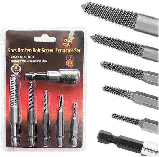 Set Puller Tools for Screws 5 Pieces