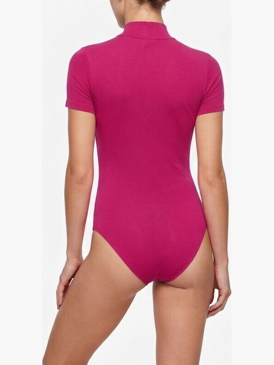 Bodysuit-uri Pentru Femei Cu Mâneci Scurte Fuchsia 1112fux