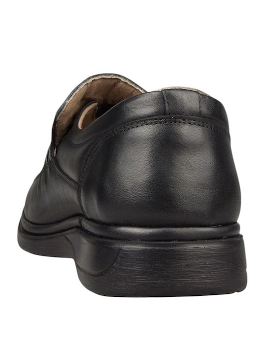 Leder Herren Mokassins in Schwarz Farbe