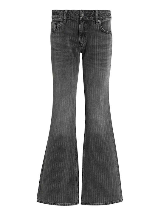 High Waist Women's Jean Pants Flared Bootcut Fit Grey
