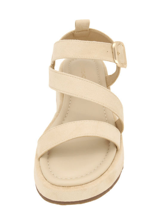 Women's Flat Sandals Beige
