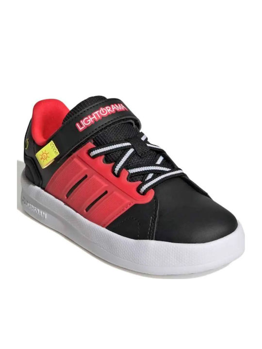 Court Kinder Sportschuhe Running mit Schnürsenkeln Schwarze