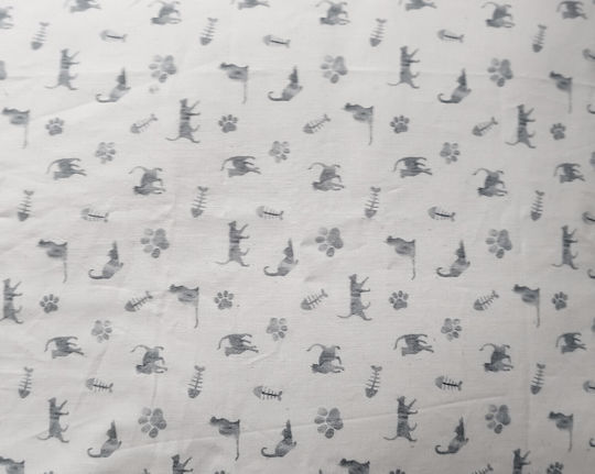 Oxygen Kids Decorative Pillow Case Kitty Cat Grey 50x50cm