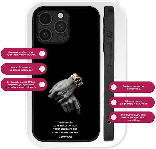 Калъф Sonique Men's Edition Motorola Edge 50 Fusion 5g Three Rules