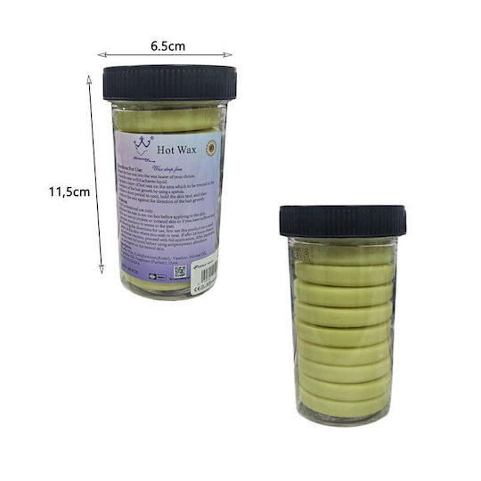 Hair Removal Wax Discs for Face 10 Pieces