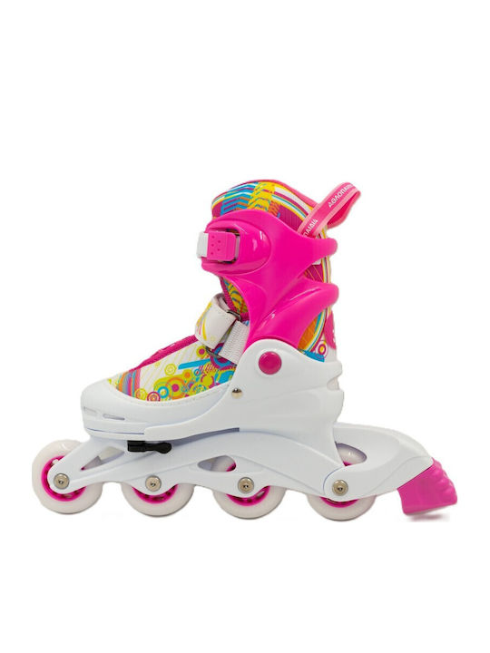 Athlopaidia Inline Adjustable Rollers Fuchsia Kids