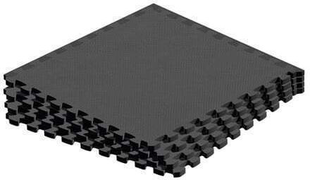 Rebel Active Спортни пъзел подове Черни 60x60cm 4бр