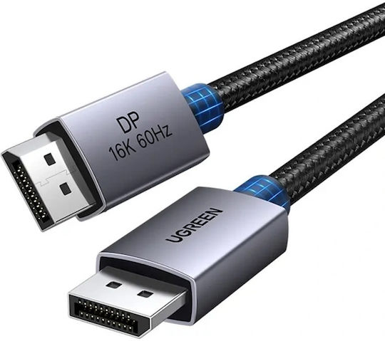 Ugreen Cable DisplayPort male - DisplayPort male 2.1m Μαύρο (55568)
