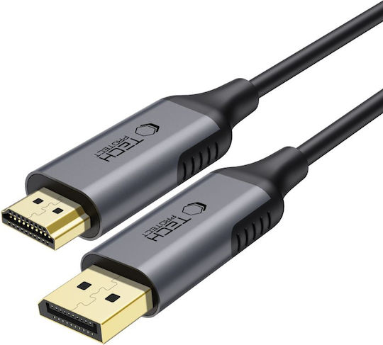 Tech-Protect Cable DisplayPort male - HDMI male 2m Black ()