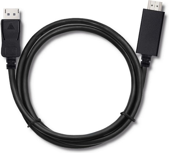 Qoltec Cablu DisplayPort - HDMI de sex masculin 1m Negru (50435)