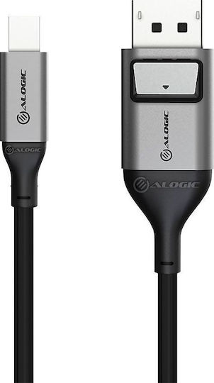 Alogic Cable DisplayPort male - mini DisplayPort male 2m Silver (ULMDPDP02-SGR)