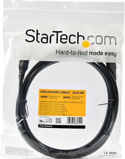 StarTech Cable DisplayPort male - DisplayPort male 3m Black (DP14MM3M)