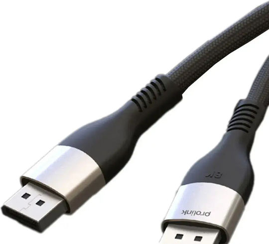 Prolink Кабел DisplayPort мъжки - DisplayPort мъжки 1.8м Черен (PF380A-180)