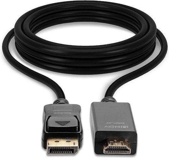 Lindy Cablu DisplayPort - HDMI de sex masculin 1m Negru (36921)
