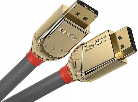 Lindy Cable DisplayPort male - DisplayPort male 2m Μαύρο (36292)
