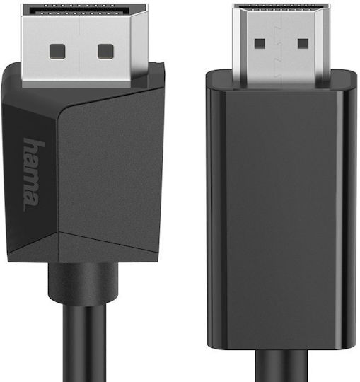 HAMA Das folgende Liquid-Template ist ein Template für Namen von Produkten in der Kategorie "DisplayPort-Kabel". Übersetzen Sie nur die Textknoten des Liquid-Templates in die deutsche Sprache, wobei die ursprüngliche Syntax und HTML-Tags beibehalten werden, und ohne etwas zu ändern, was zwischen '{' und '}' steht: Kabel DisplayPort-Stecker - HDMI-Stecker 1.5m Schwarz (00200712)