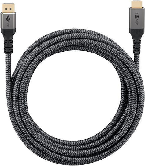 Goobay 65270 Καλώδιο DisplayPort male - DisplayPort male 3m Γκρι