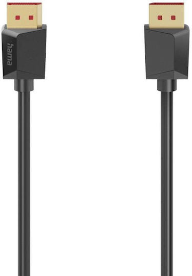 HAMA Кабел DisplayPort мъжки - DisplayPort мъжки 2м Черен (00200795)