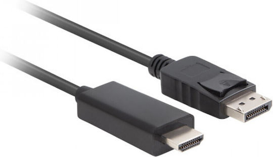 Lanberg DisplayPort Cable Male - HDMI Male 3m Black